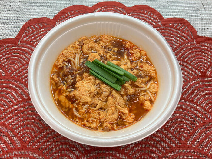 つるっとプリっと麺　ピリ辛玉子スープ辛麺