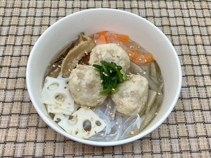 桜島どり肉団子の和風スープ
