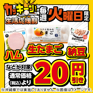 毎週火曜日 生活応援割