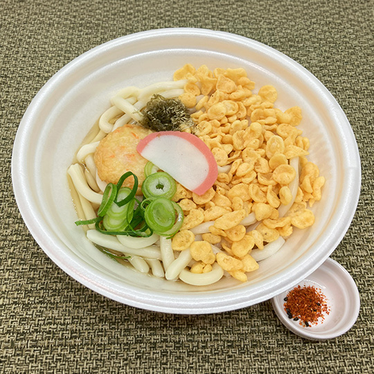 レンジかけうどん